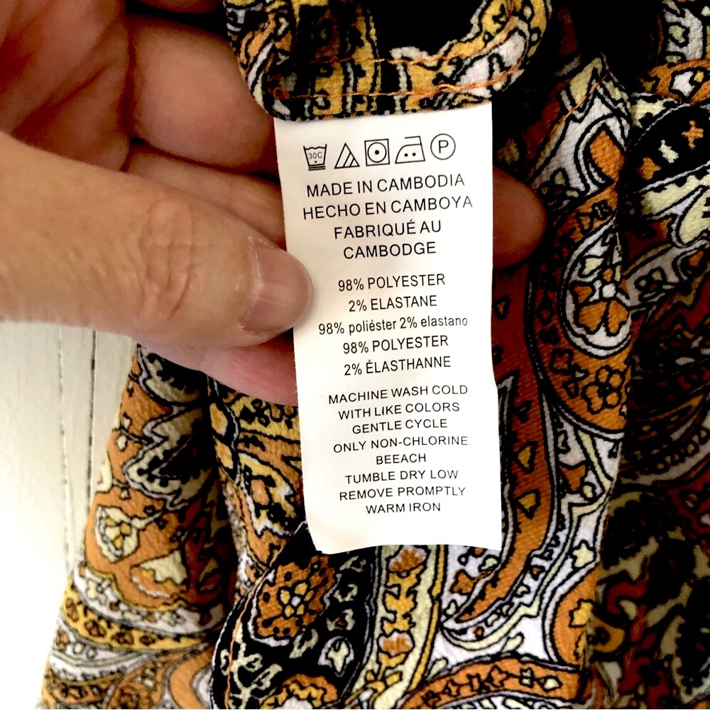 NWT MICHAEL Michael Kors Marigold Paisley Blouse Size Small - Picture 8 of 8